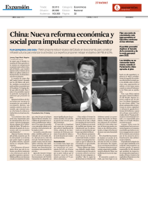 China: Nueva reforma económica y social para impulsar el