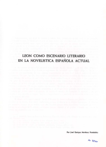 León como escenario literario en la novelística española