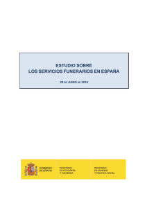 Estudio sobre los servicios funerarios en España