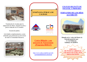 Centro Bilingüe y con proyecto de Neurociencia (Programa HERAT
