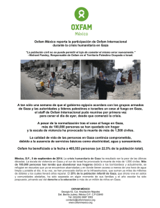 Oxfam México reporta la participación de Oxfam Internacional