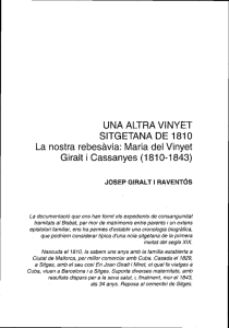 Maria del Vinyet Giralt i Cassanyes (1 81 0-1 843)