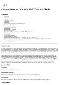 Comprensión de los 15454 XC y XC