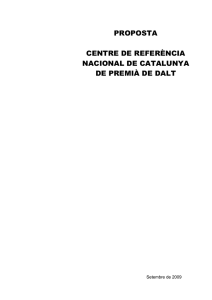proposta centre de referència nacional de catalunya de