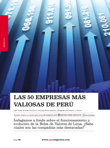 las 50 empresas más valiosas de perú