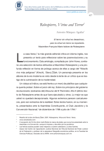 Robespierre, Virtue and Terror1