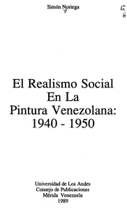 El Realismo Social En La Pintura Venezolana: 1940 - 1950