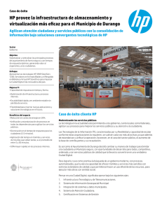 Infraestructura de almacenamiento HP | Caso de éxito | Municipio