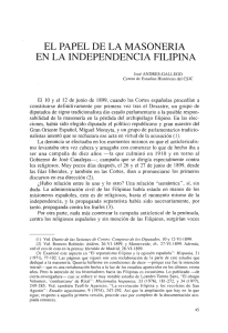 Artículo - El papel de la masonería en la Independencia Filipina