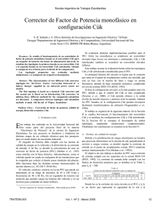 Corrector de Factor de Potencia monofásico en configuración Cùk