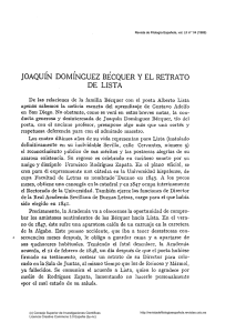 Joaquín Domínguez Bécquer y el retrato de Lista
