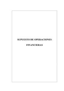 SUPUESTO DE OPERACIONES FINANCIERAS