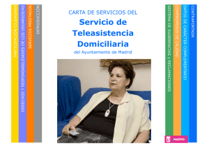 Servicio de Teleasistencia Domiciliaria