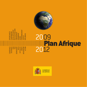 Plan Afrique 2009 2012