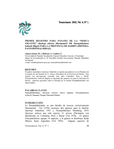 Tecnociencia, Vol. 4, N° 1 89 PRIMER REGISTRO PARA PANAMÁ