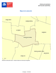 Informe de territorio ESTACION CENTRAL Mapa de la selección