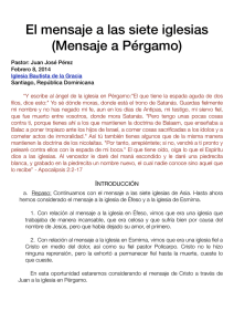 20150208PM - Mensaje a Pérgamo - Iglesia Bautista de la Gracia