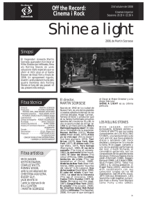 Shine a light - Cineclub Sabadell