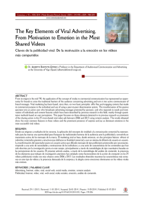 The Key Elements of Viral Advertising. From Motivation to Emotion in