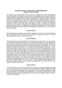 Tratado de Lima y Protocolo Complementario