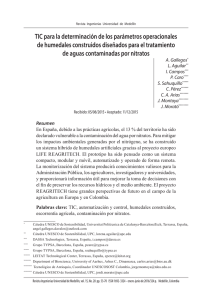 TIC para la determinación de los parámetros operacionales de