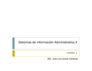 Sistemas de información Administrativa II