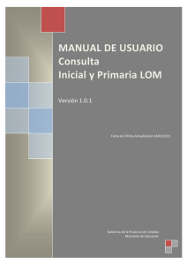 Manual Junta Primaria LOM - Gobierno de la Provincia de Córdoba
