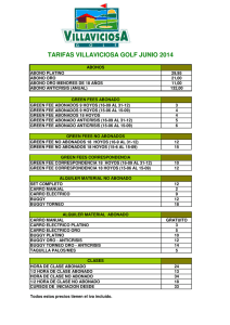 tarifas 2011 - Villaviciosa Golf