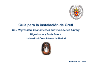 Instalar Gretl - Universidad Complutense de Madrid