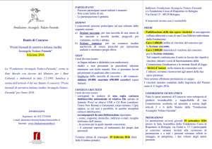 Bando di Concorso "Premi biennali di narrativa italiana inedita