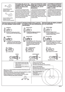 Correct installation position Installation correcte