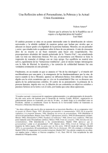 Personalismo Reflexiones - Democracia Participativa