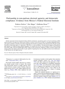Partisanship in non-partisan electoral agencies and democratic