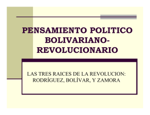 pensamiento politico bolivariano- revolucionario