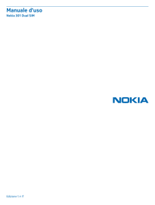 Manuale d`uso del Nokia 301 Dual SIM