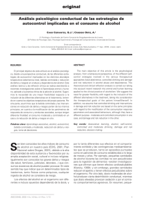 alcoholismo analisis psicologico estudio