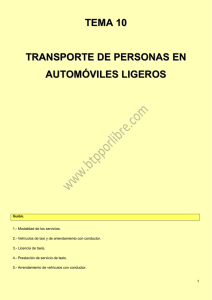 Tema 10 BTP Transporte de personas en automóviles ligeros