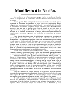 Manifiesto a la Nación -Plan de San Luis