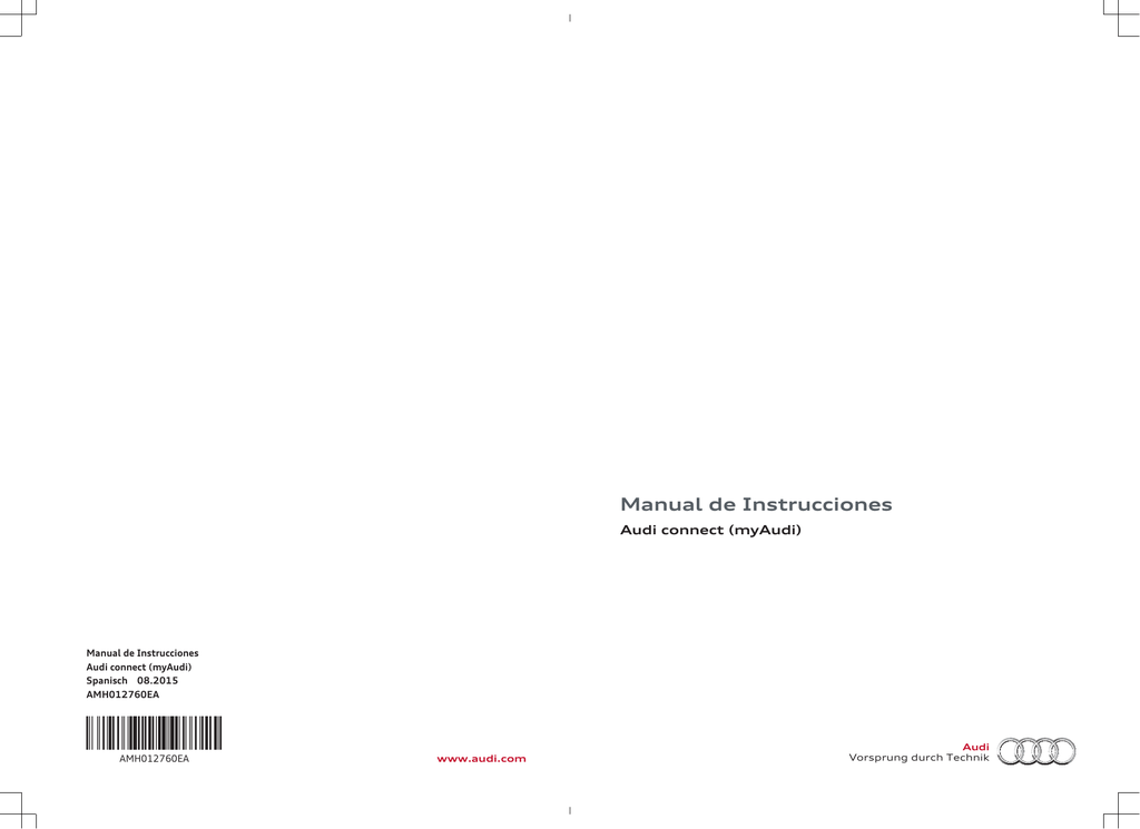 Manual de Instrucciones Audi connect
