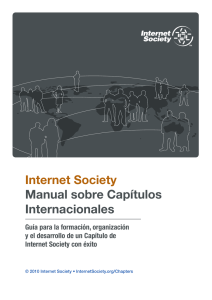 Manual de Capítulos - Capítulo Uruguay de la Internet Society