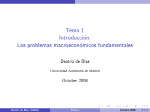 Tema 1 Introducción: Los problemas macroeconómicos