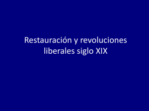 Restauración y revoluciones liberales siglo XIX