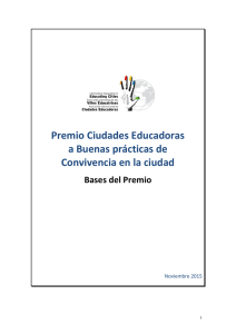 Bases del Premio Ciudades Educadoras 2016