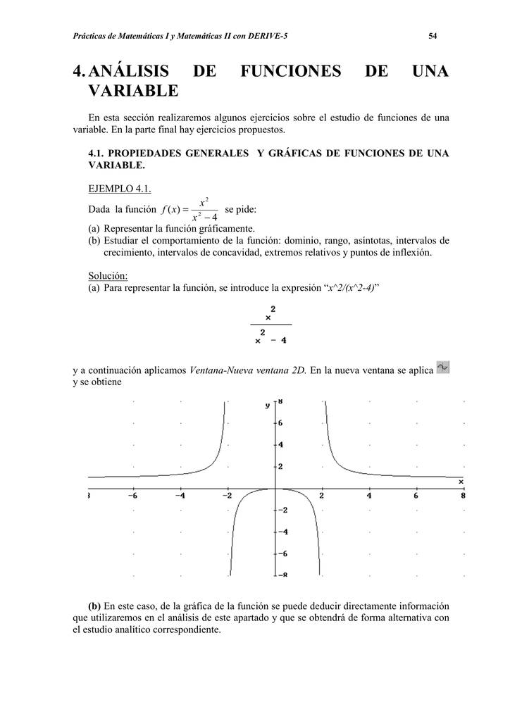 4 Analisis De Funciones De Una Variable