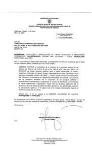 Page 1 REPúBLICA DE coLoMBIA CISTRITO JUDICIAL DE