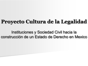 Proyecto Cultura de la Legalidad