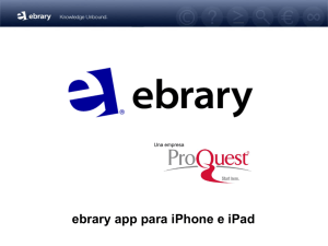 ebrary app para iPhone e iPad