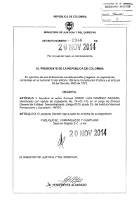 decreto 2346 del 20 de noviembre de 2014