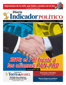 2018: el PRI frente a las alianzas PAN-PRD