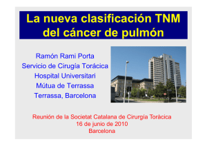 La nueva clasificación TNM del cáncer de pulmón